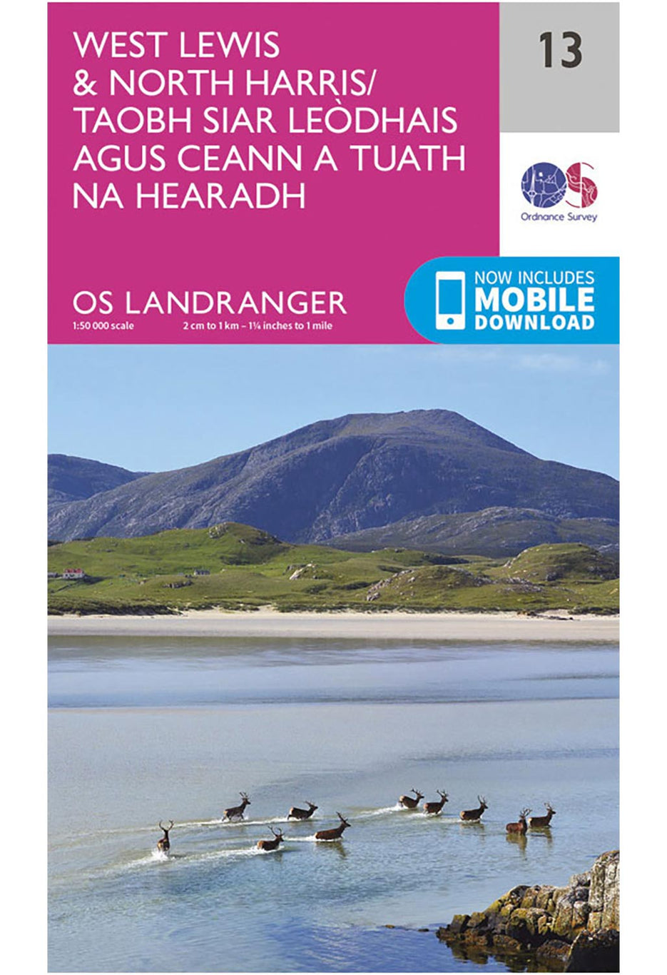 Ordnance Survey West Lewis & North Harris - Landranger 13 Map 0