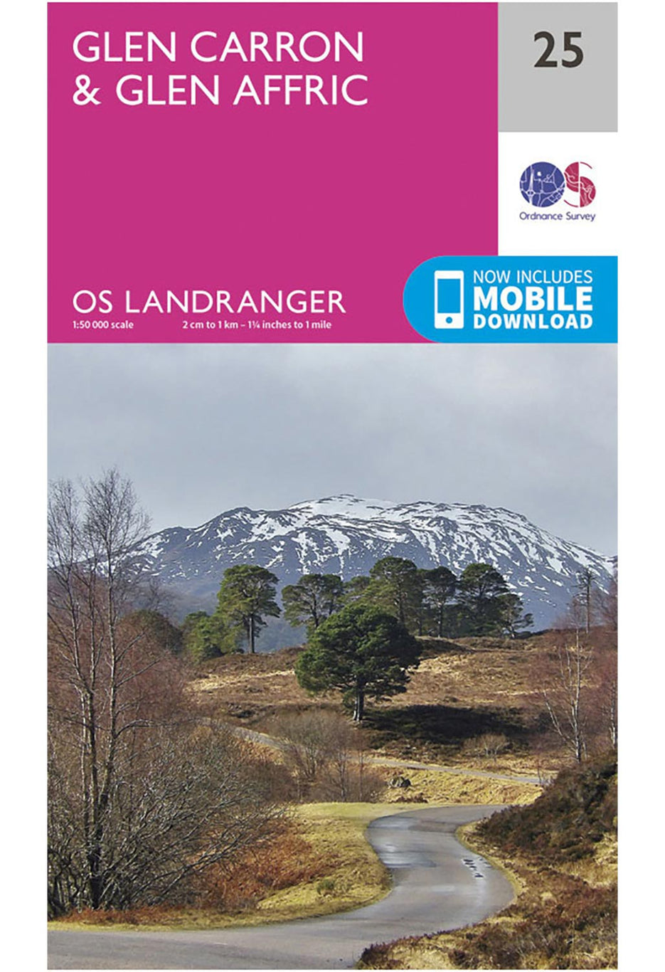 Ordnance Survey Glen Carron & Glen Affric - Landranger 25 Map 0