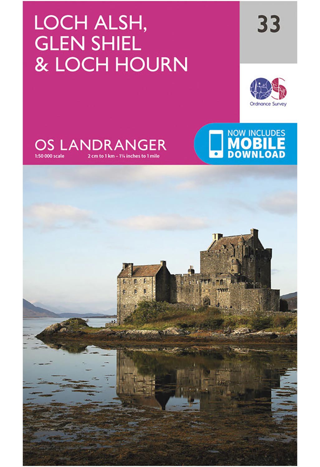 Ordnance Survey Loch Alsh, Glen Shiel & Loch Hourn - Landranger 33 Map ...