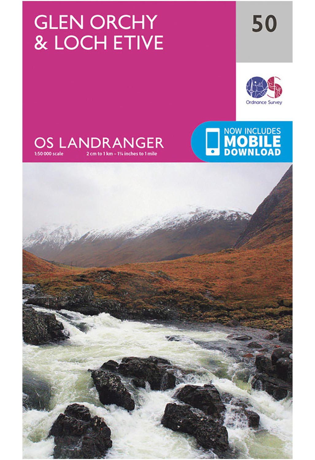 Ordnance Survey Glen Orchy & Loch Etive - Landranger 50 Map 0