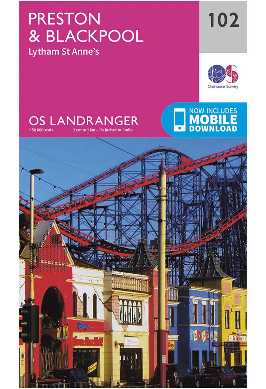 Ordnance Survey Preston, Blackpool & Lytham St Anne's - Landranger 102 Map