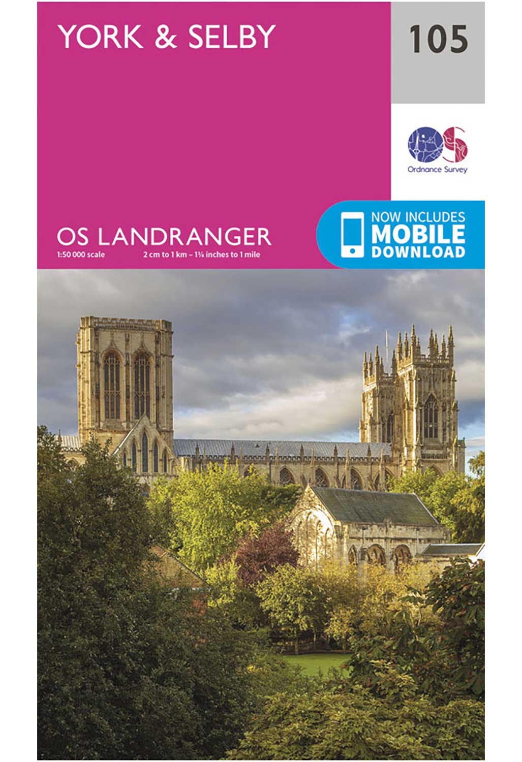 Ordnance Survey York & Selby - Landranger 105 Map