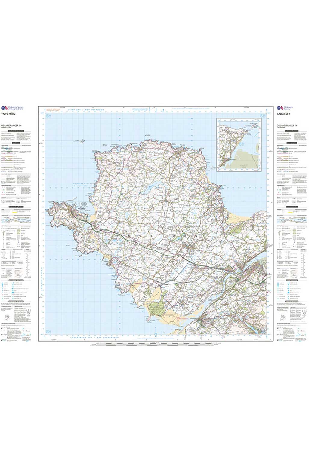 Ordnance Survey Anglesey - Landranger 114 Map