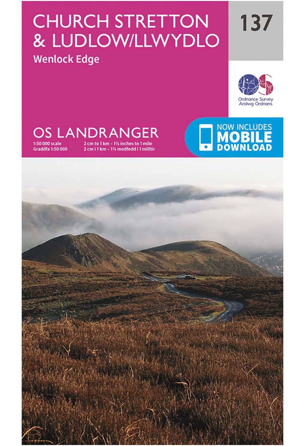 Ordnance Survey Ludlow, Church Stretton & Wenlock Edge - Landranger 137 Map
