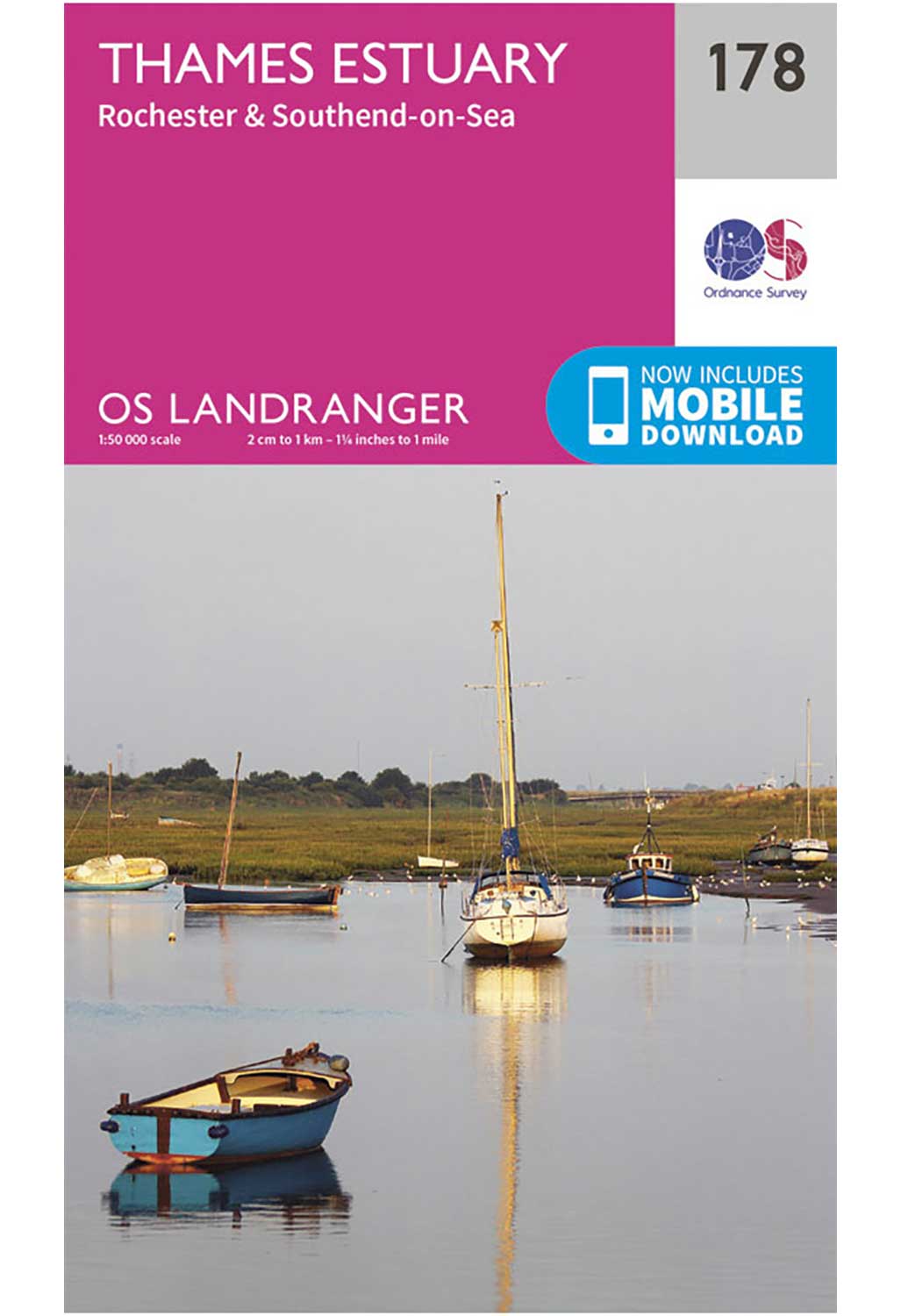 Ordnance Survey Thames Estuary, Rochester & Southend-on-Sea ...