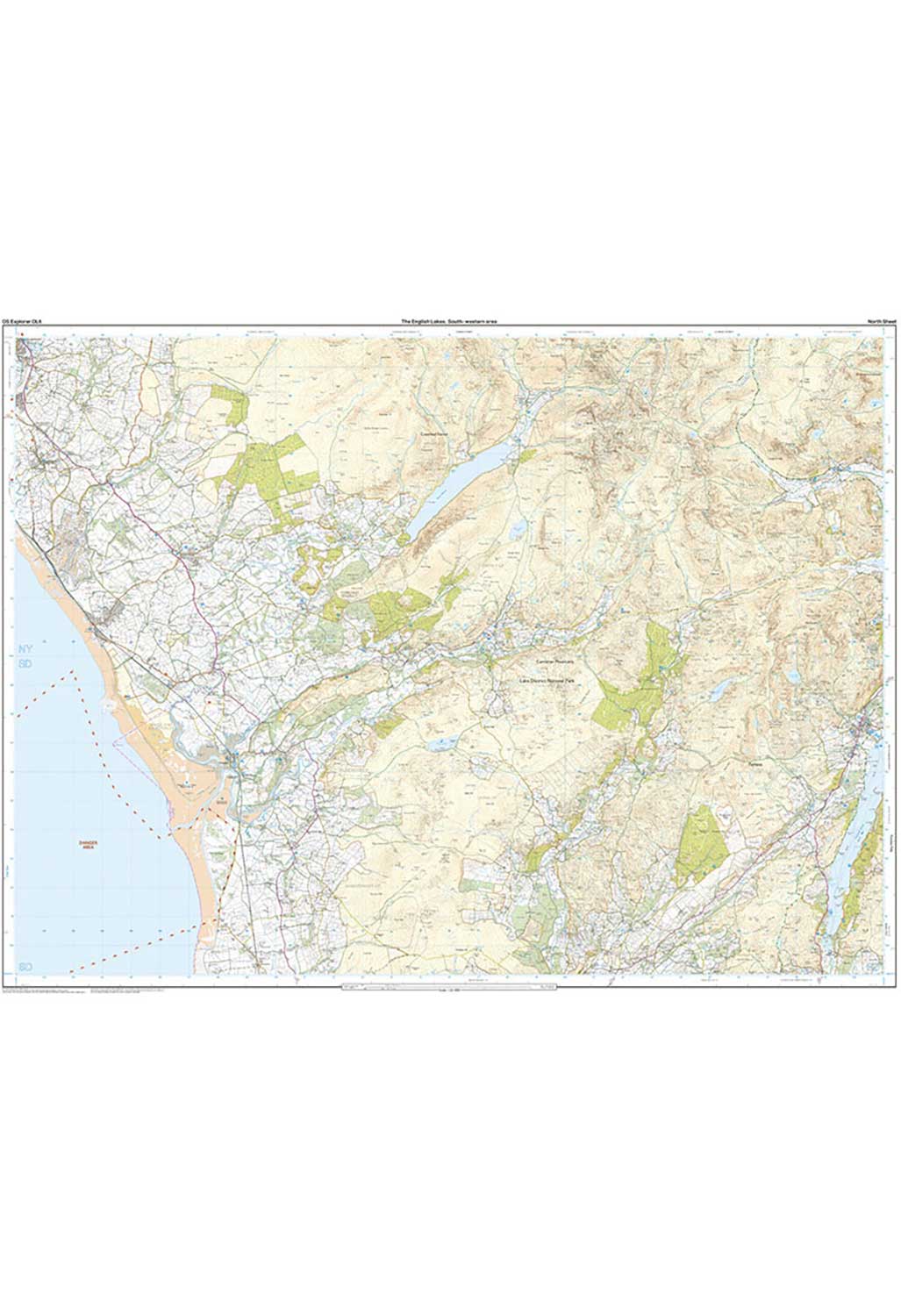 Ordnance Survey The English Lakes - South Western Area - OS Explorer OL6 Map