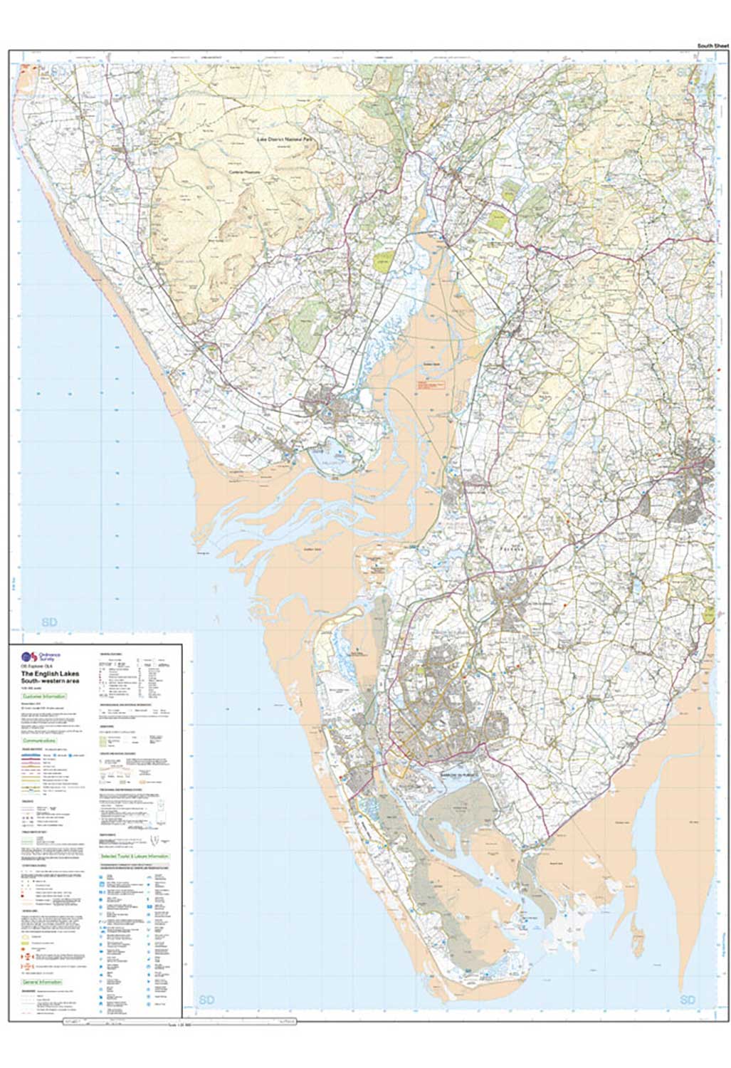 Ordnance Survey The English Lakes - South Western Area - OS Explorer OL6 Map