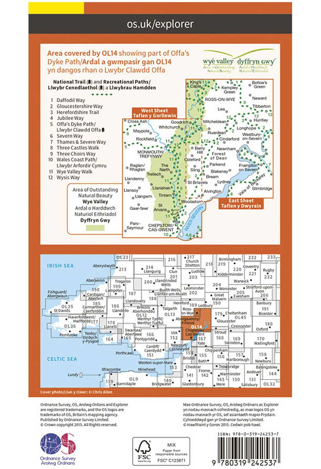 Ordnance Survey Explorer OL14: Wye Valley & Forest of Dean – Outsiders ...