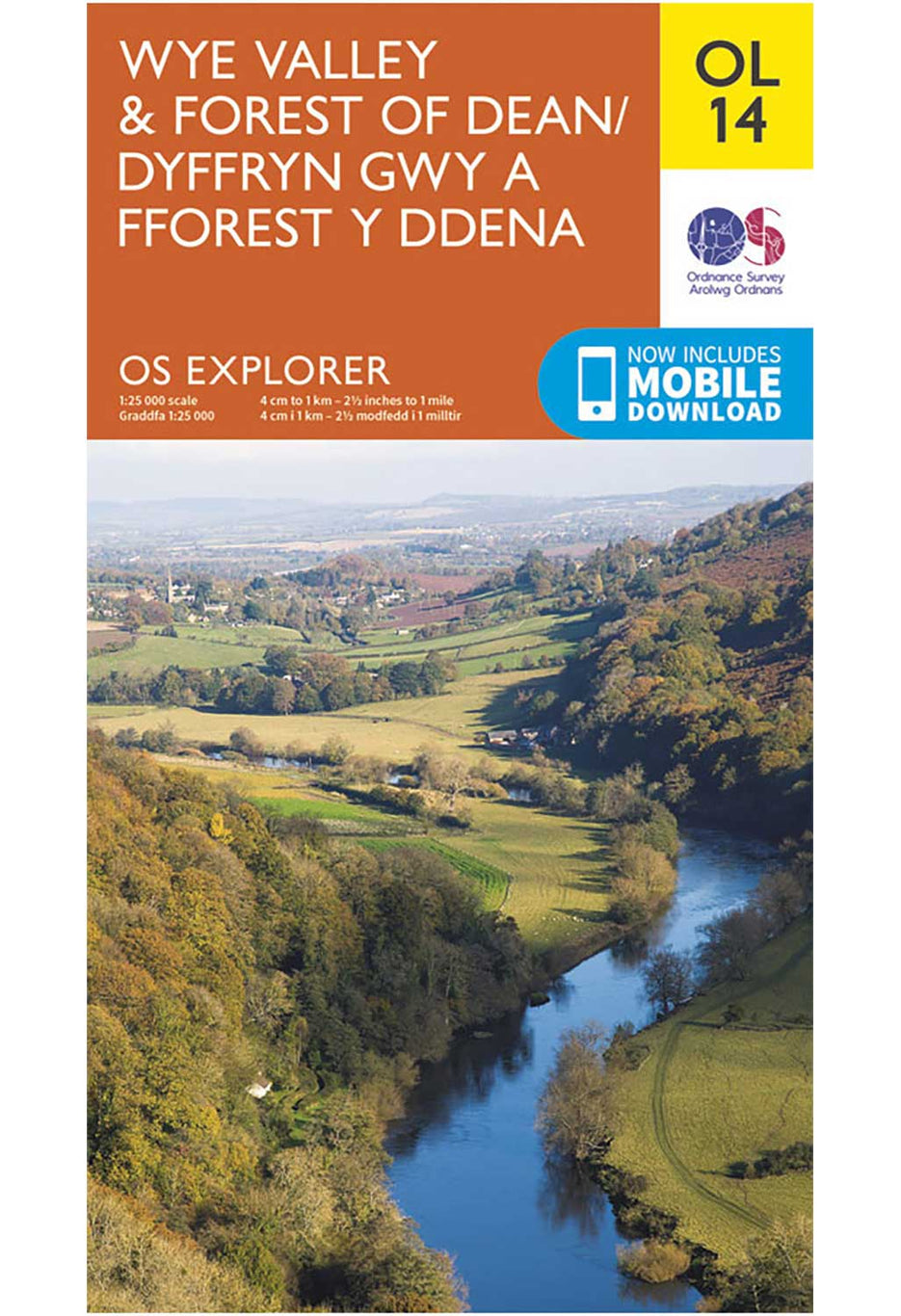 Ordnance Survey Wye Valley & Forest of Dean - OS Explorer OL14 Map 0