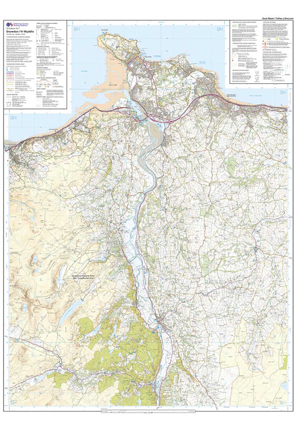 Ordnance Survey Snowdon - OS Explorer OL17 Map