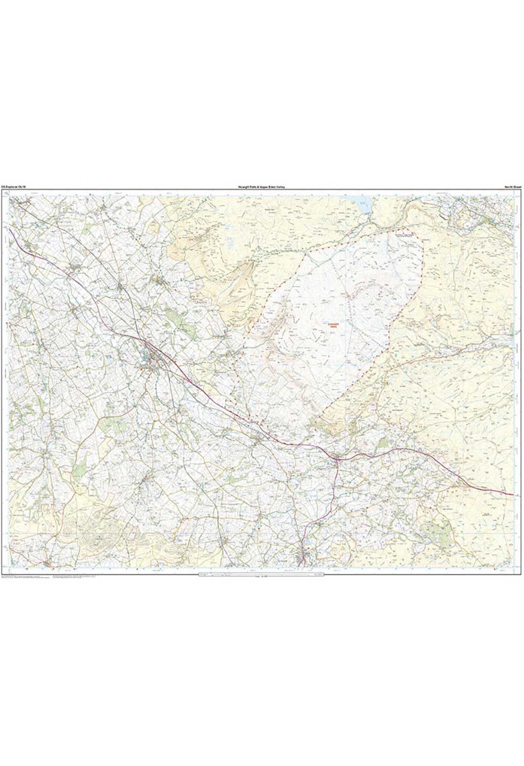 Ordnance Survey Howgill Fells & Upper Eden Valley - OS Explorer OL19 Map