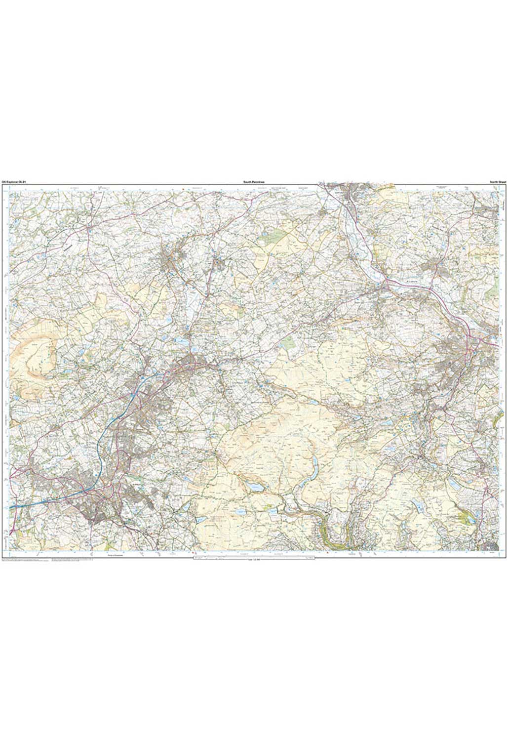 Ol21 Map Ordnance Survey Explorer OL21: South Pennines – Outsiders Store UK