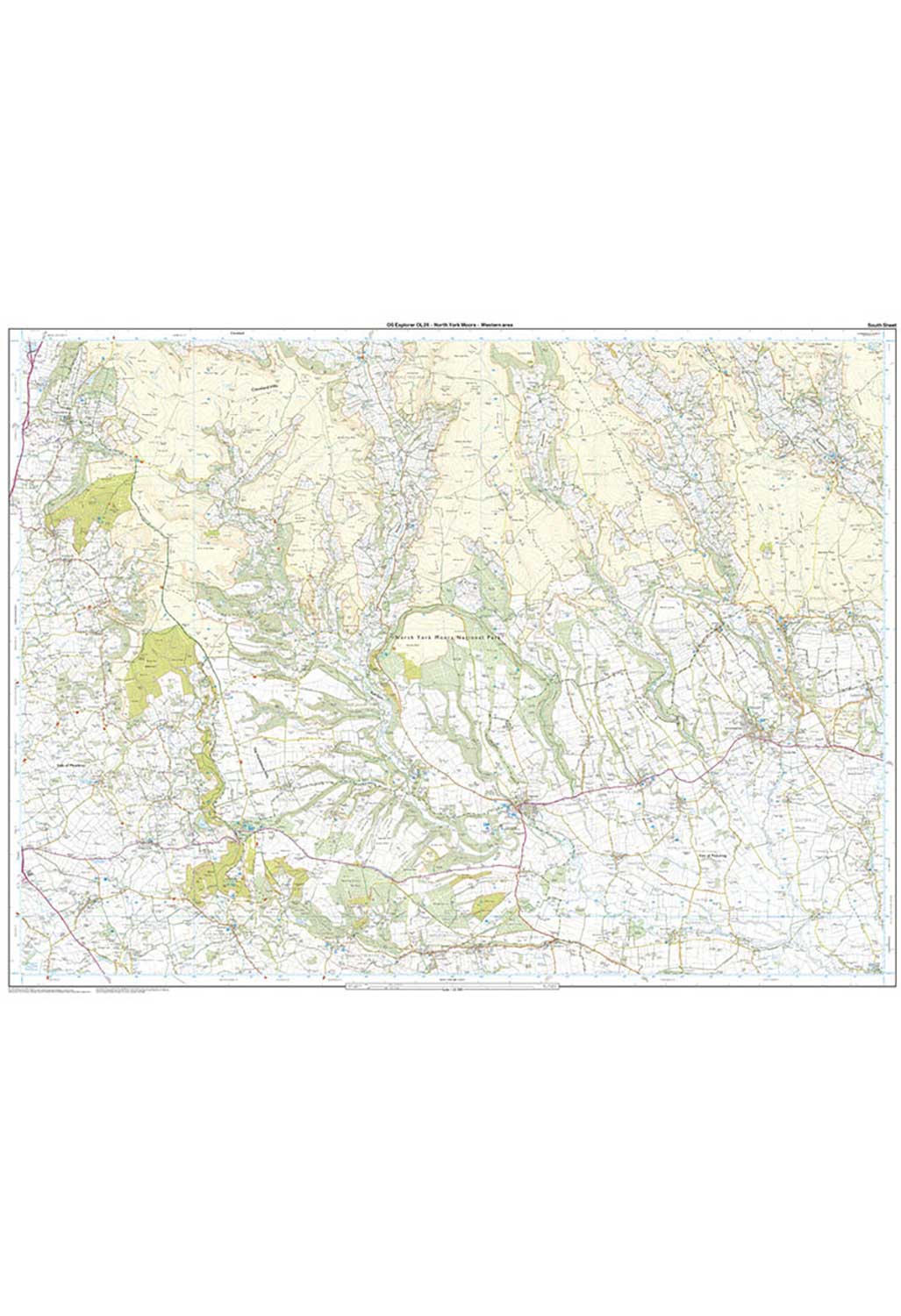 Ordnance Survey North York Moors - Western Area - OS Explorer OL26 Map