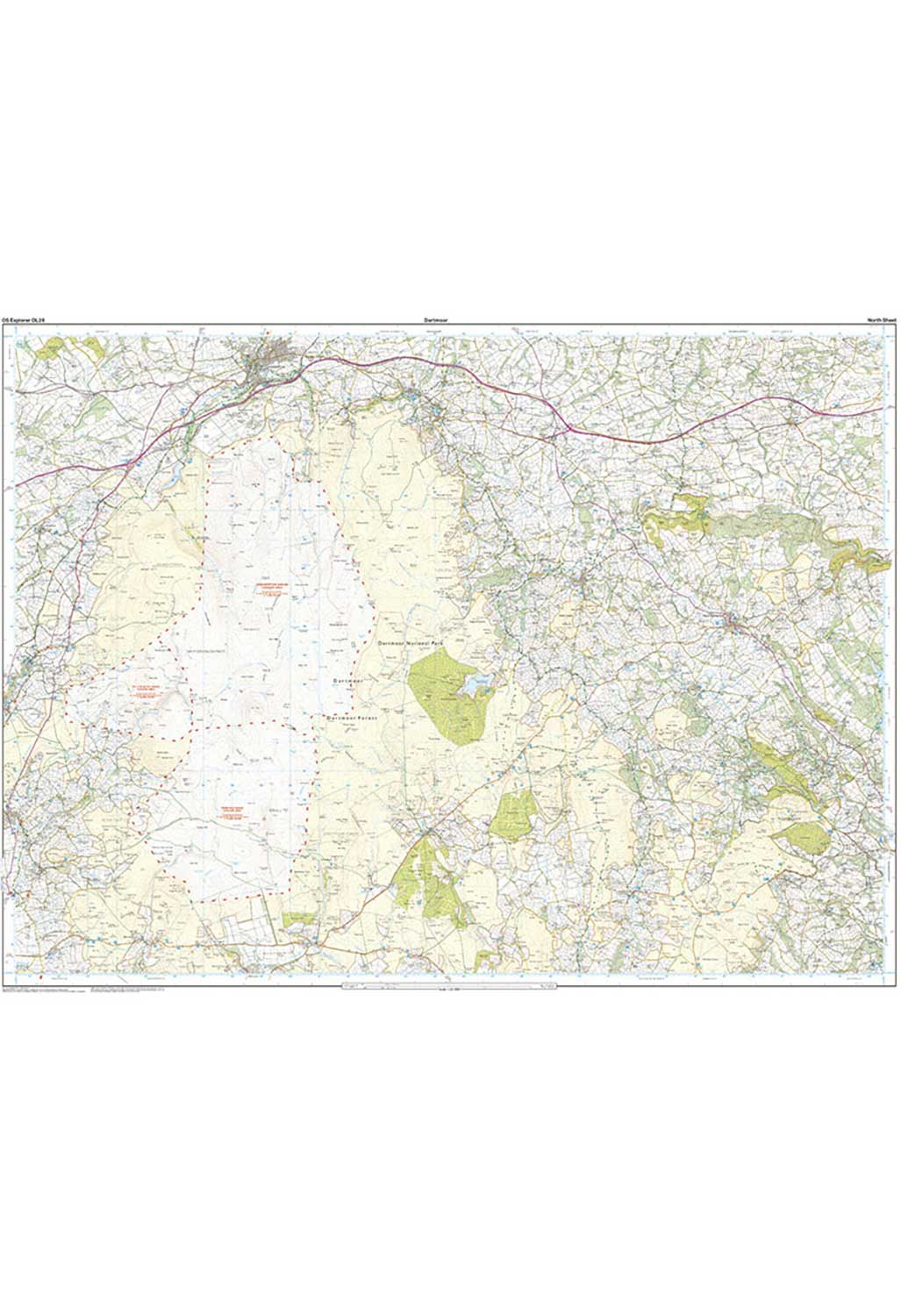 Ordnance Survey Dartmoor - OS Explorer OL28 Map