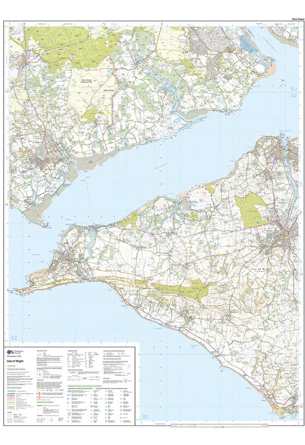 Iow Os Map Ordnance Survey Explorer OL29: Isle of Wight – Outsiders Store UK