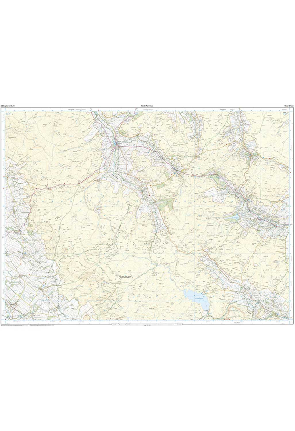 Ordnance Survey North Pennines - Teesdale & Weardale - OS Explorer OL31 Map
