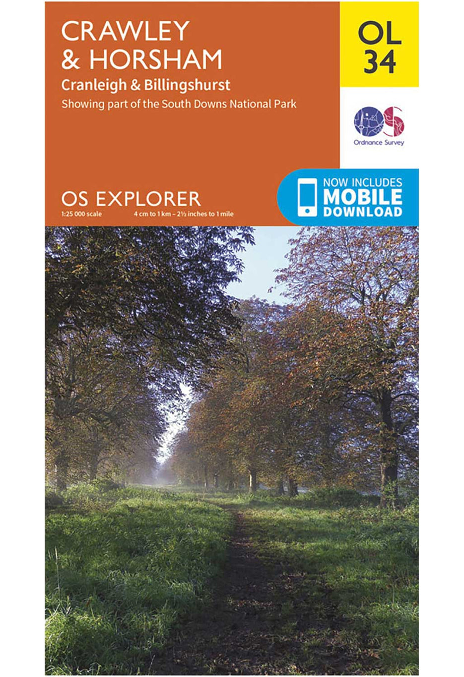 Ordnance Survey Crawley & Horsham - OS Explorer OL34 Map 0