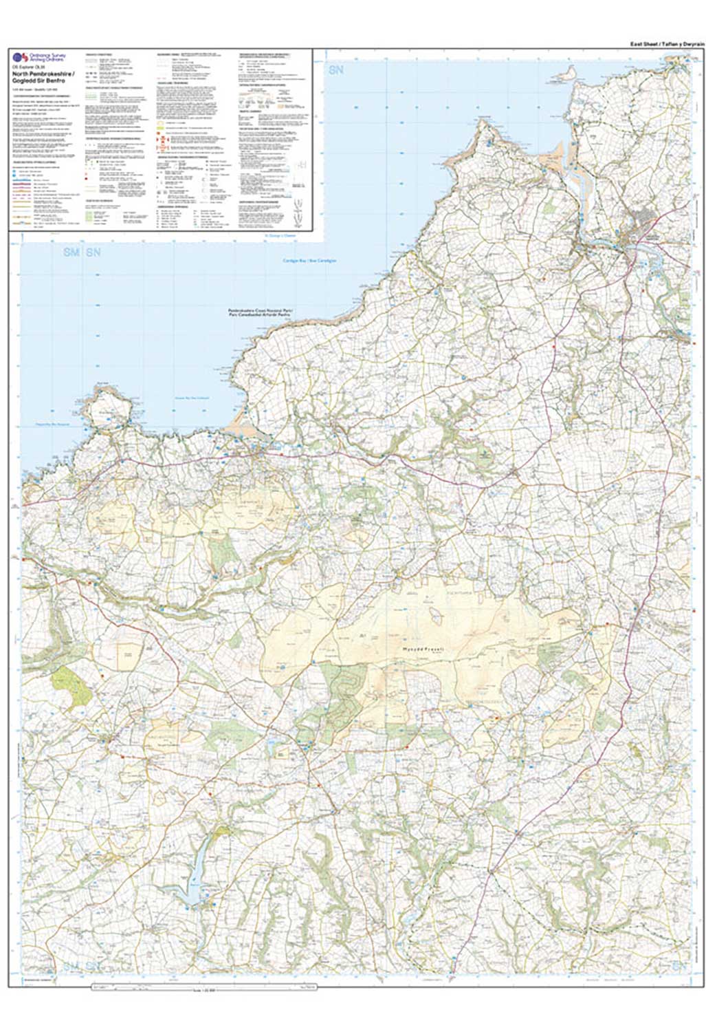 Ordnance Survey North Pembrokeshire - OS Explorer OL35 Map