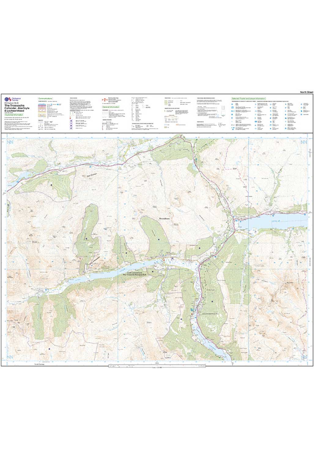 Ordnance Survey The Trossachs - OS Explorer OL46 Map