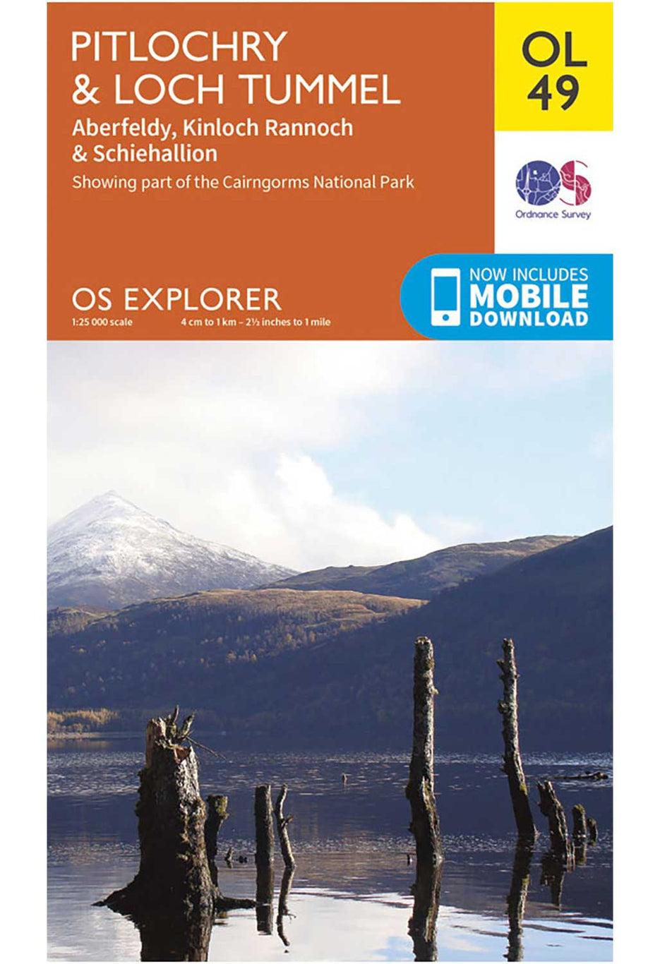 Ordnance Survey Pitlochry & Loch Tummel - OS Explorer OL49 Map 0