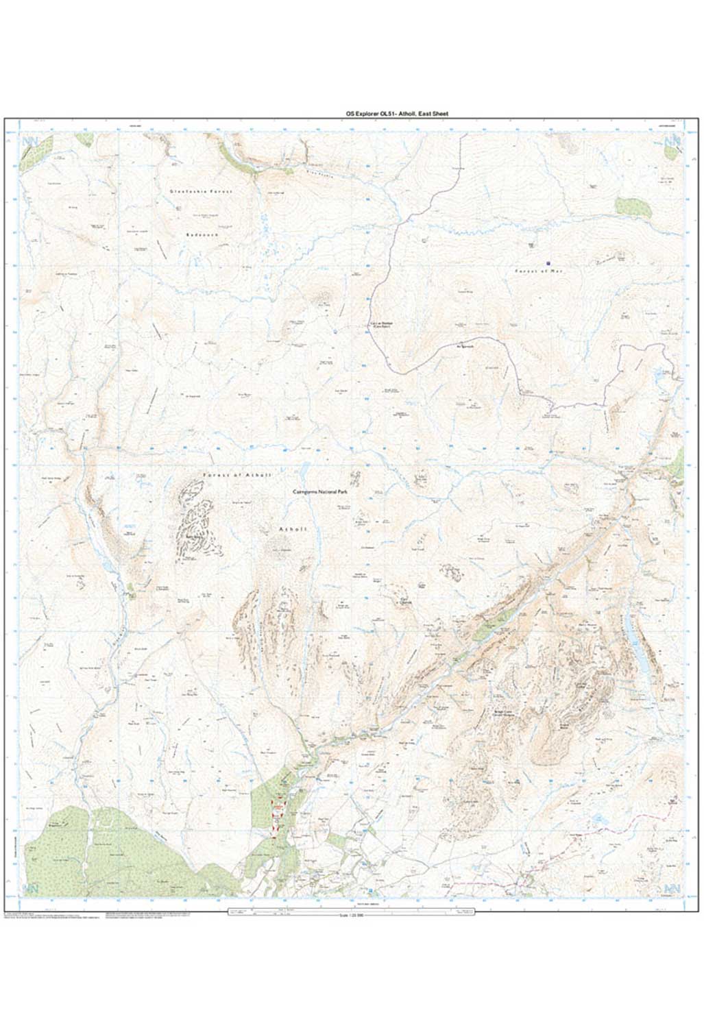 Ordnance Survey Atholl - OS Explorer OL51 Map