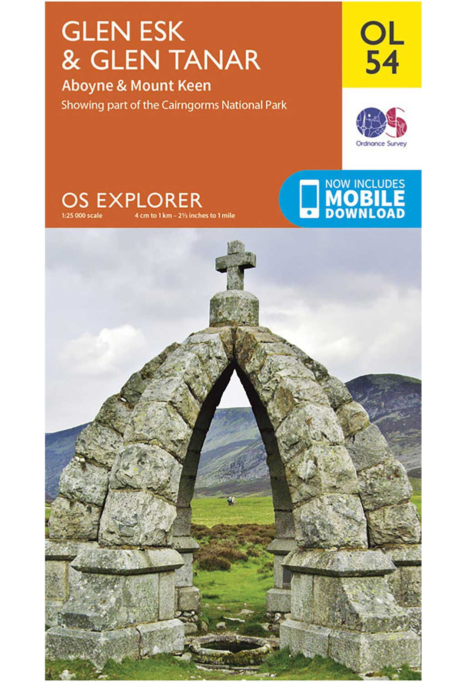 Ordnance Survey Glen Esk & Glen Tanar - OS Explorer OL54 Map 0