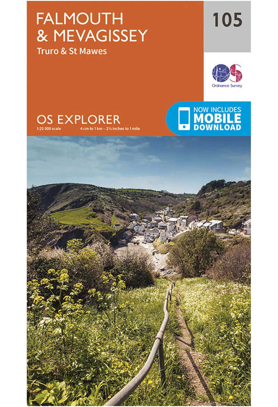 Ordnance Survey Falmouth & Mevagissey - OS Explorer 105 Map 0