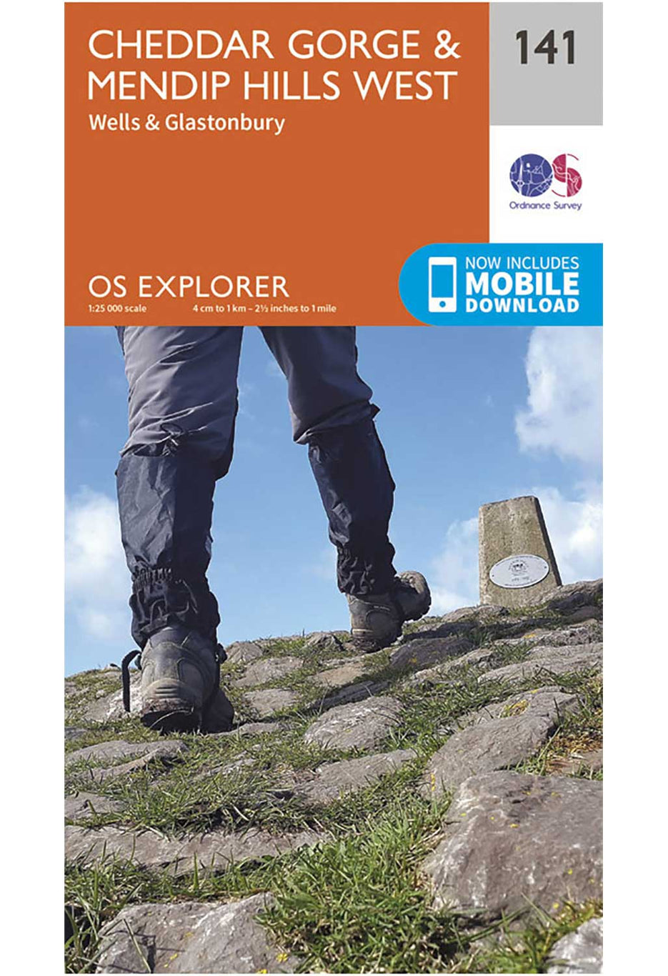 Ordnance Survey Cheddar Gorge & Mendip Hills West - OS Explorer 141 Map 0