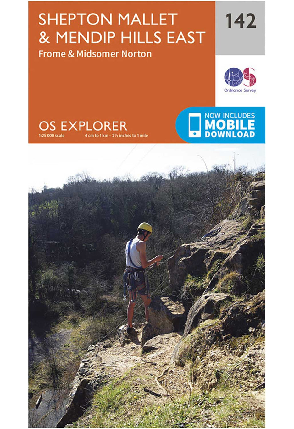Ordnance Survey Shepton Mallet & Mendip Hills East - OS Explorer 142 Map 0