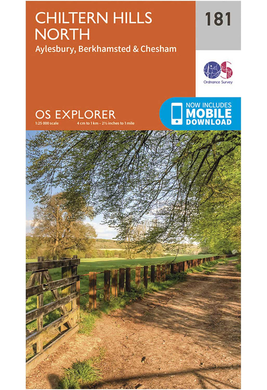 Ordnance Survey Chiltern Hills North - OS Explorer 181 Map 0