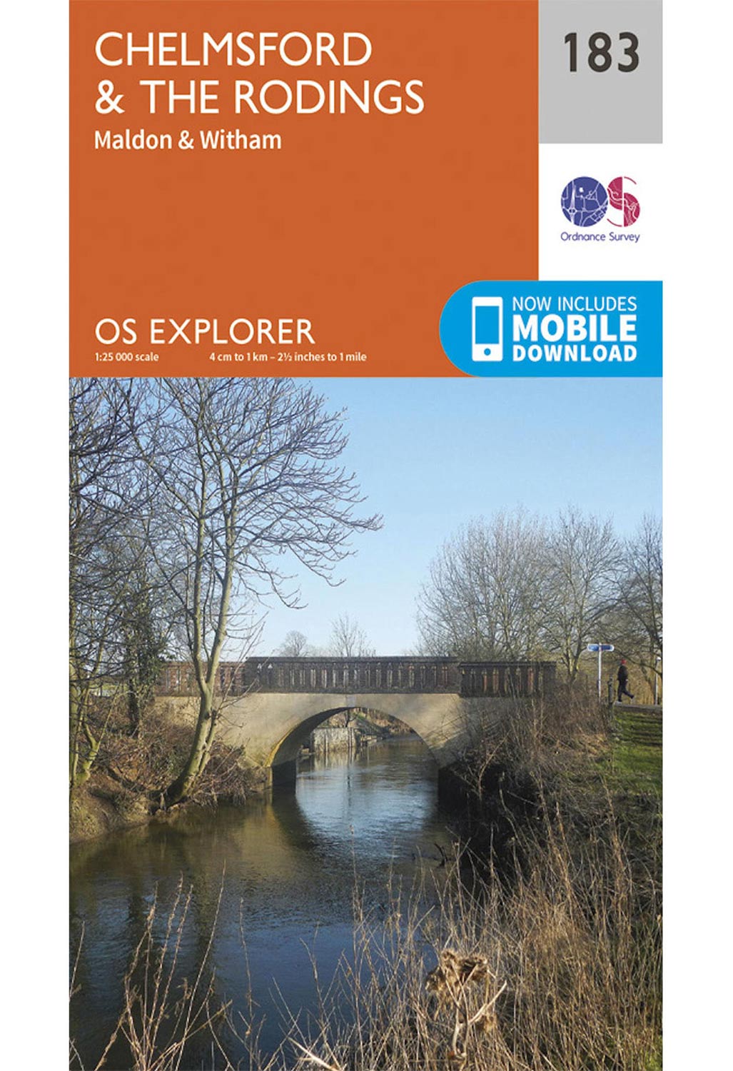 Ordnance Survey Chelmsford & The Rodings - OS Explorer 183 Map 0