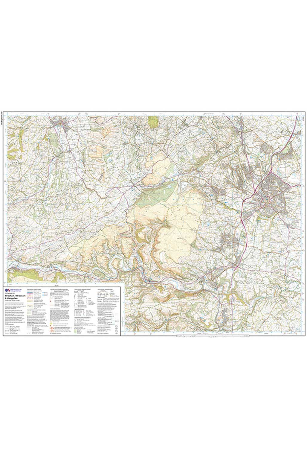 Ordnance Survey Wrexham - OS Explorer 256 Map