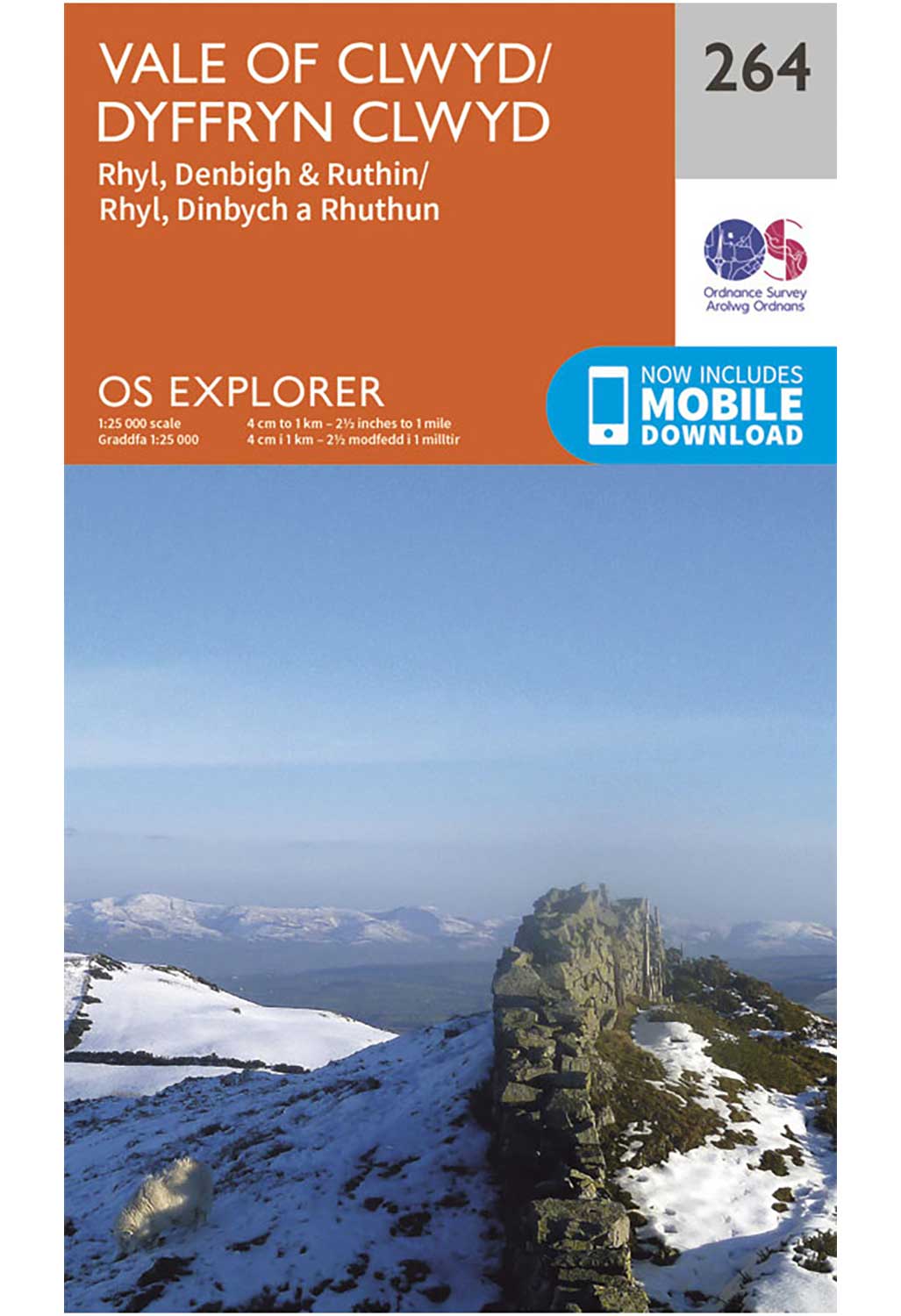 Ordnance Survey Vale of Clwyd - OS Explorer 264 Map 0