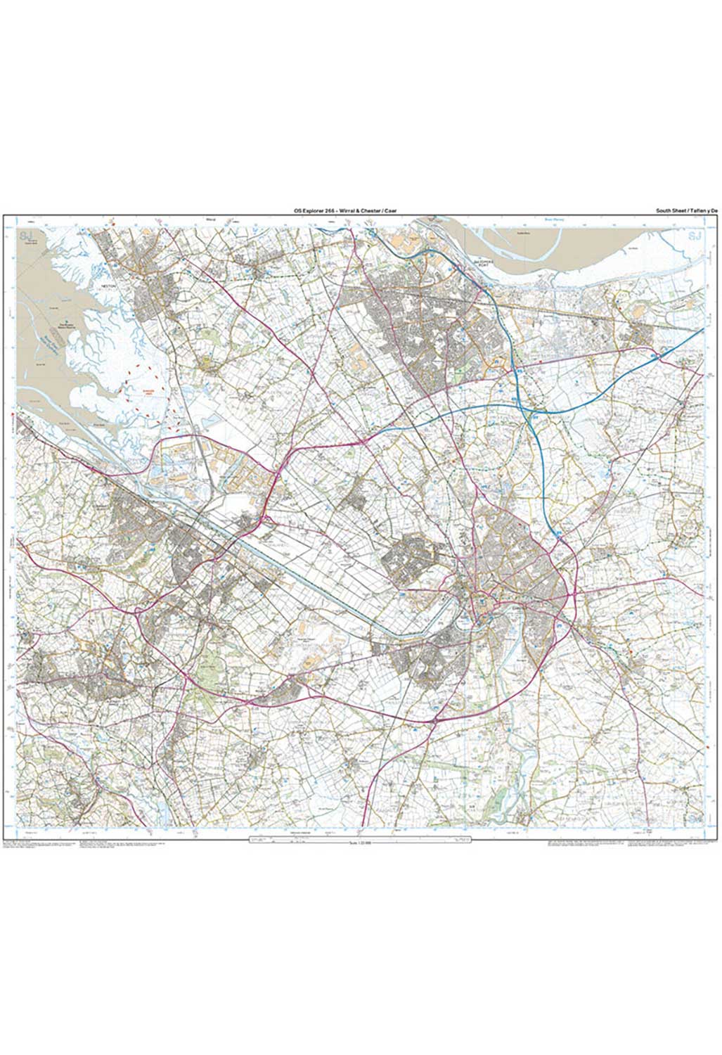 Ordnance Survey Wirral & Chester - OS Explorer 266 Map