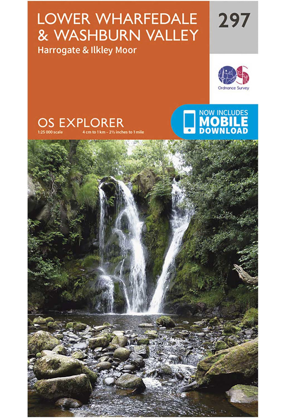 Ordnance Survey Lower Wharfedale & Washburn Valley - OS Explorer 297 Map 0