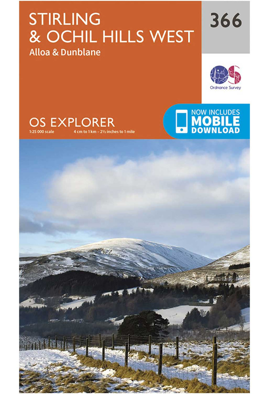Ordnance Survey Stirling & Ochil Hills West - OS Explorer 366 Map 0