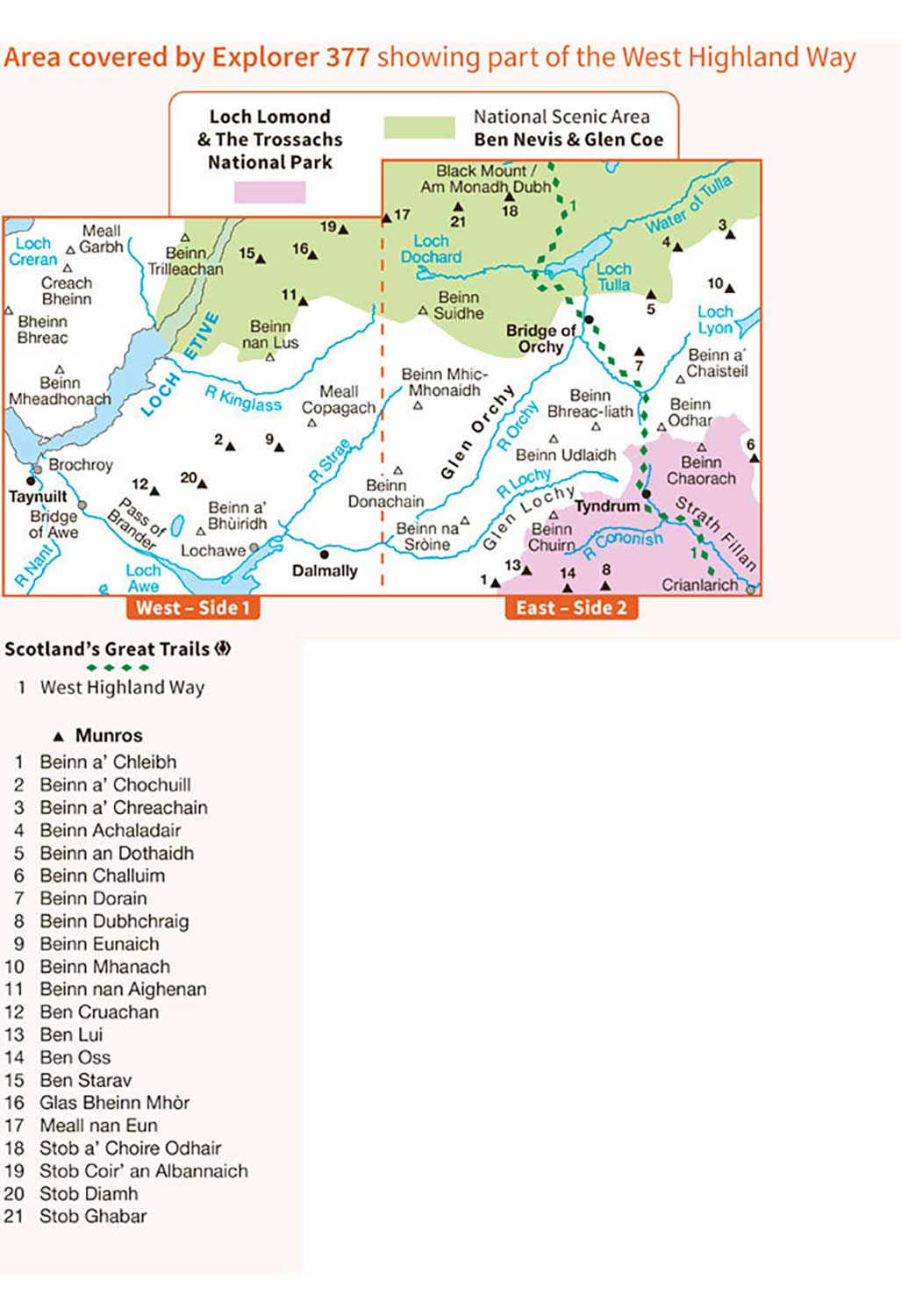 Ordnance Survey Explorer 377: Loch Etive & Glen Orchy – Outsiders Store UK