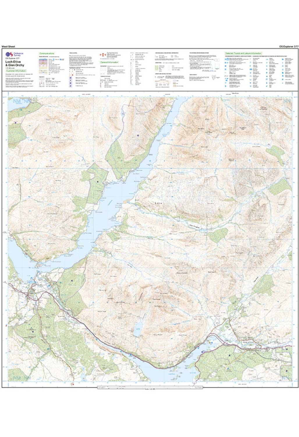 Ordnance Survey Explorer 377: Loch Etive & Glen Orchy – Outsiders Store UK