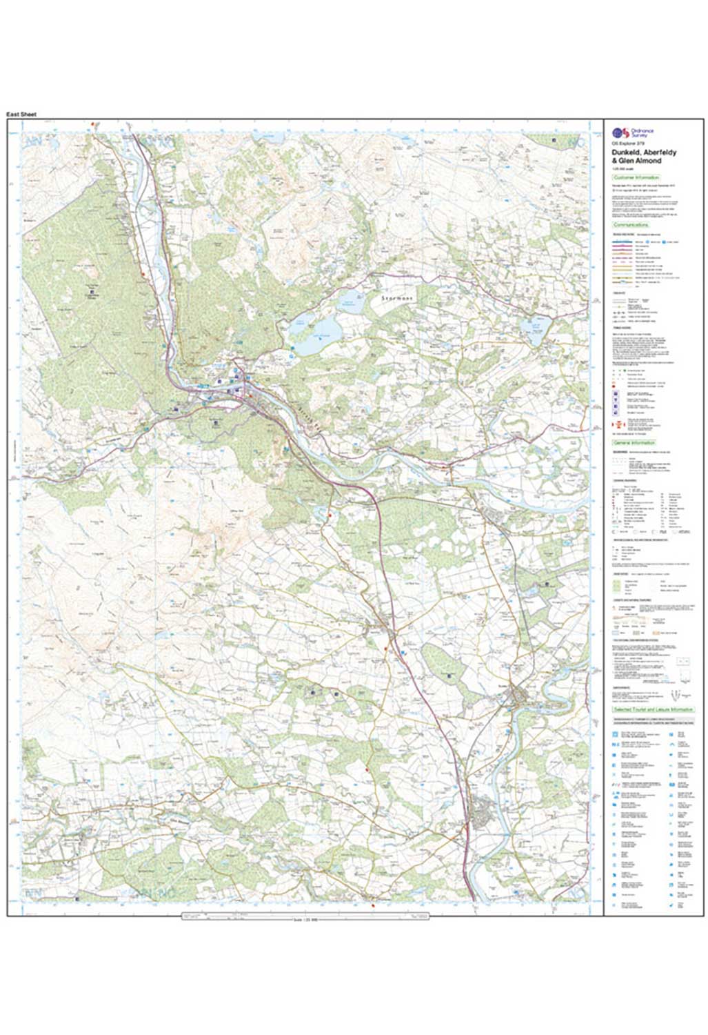 Ordnance Survey Dunkeld, Aberfeldy & Glen Almond - OS Explorer 379 Map
