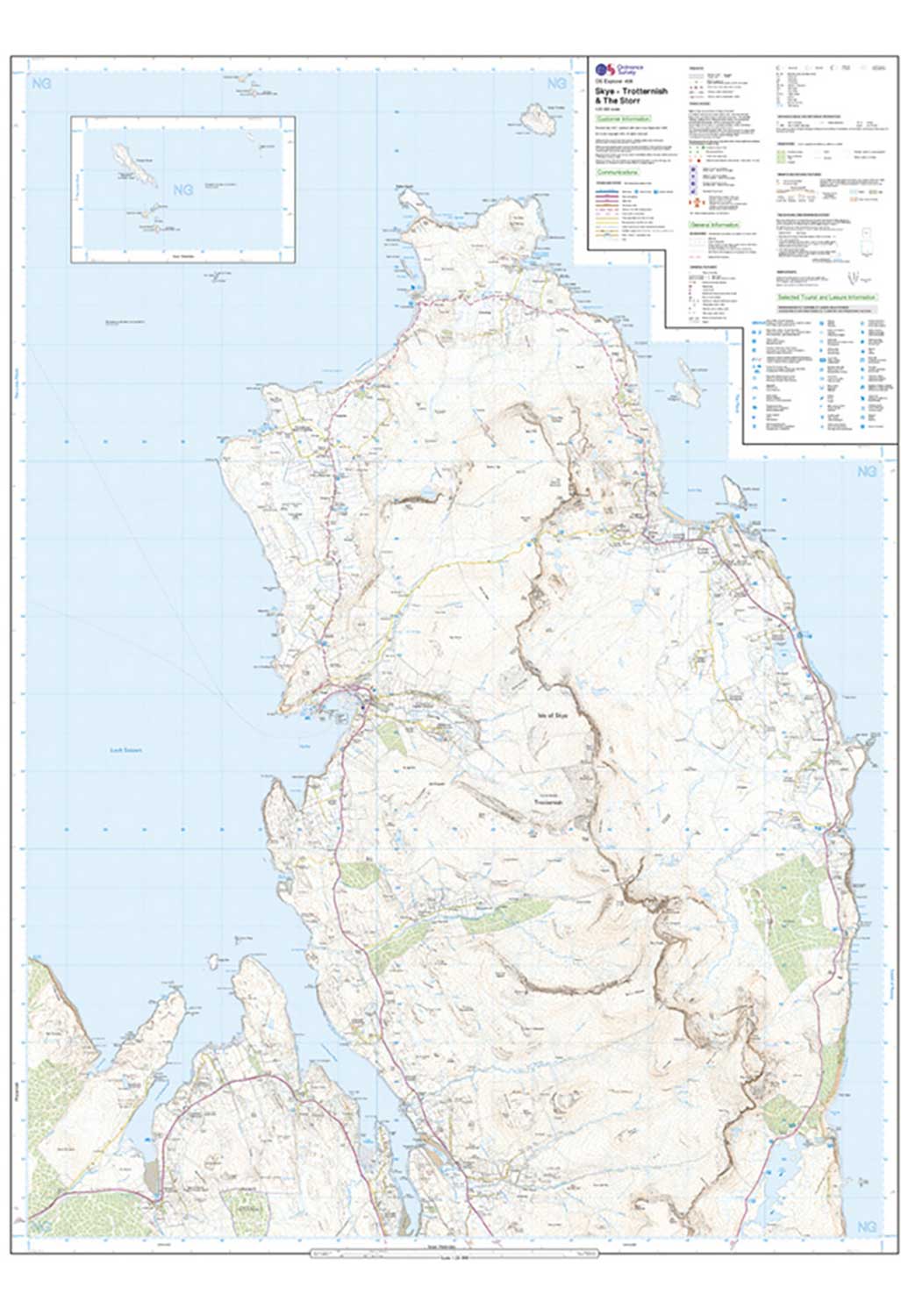 Ordnance Survey Skye - Trotternish & The Storr - OS Explorer 408 Map