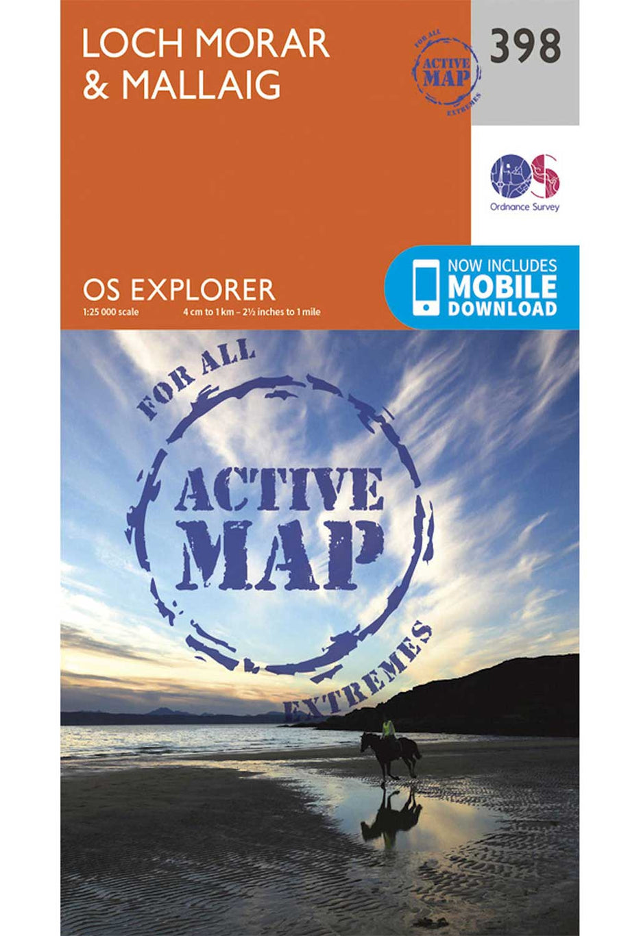 Ordnance Survey Loch Morar & Mallaig - OS Explorer Active 398 Map 0