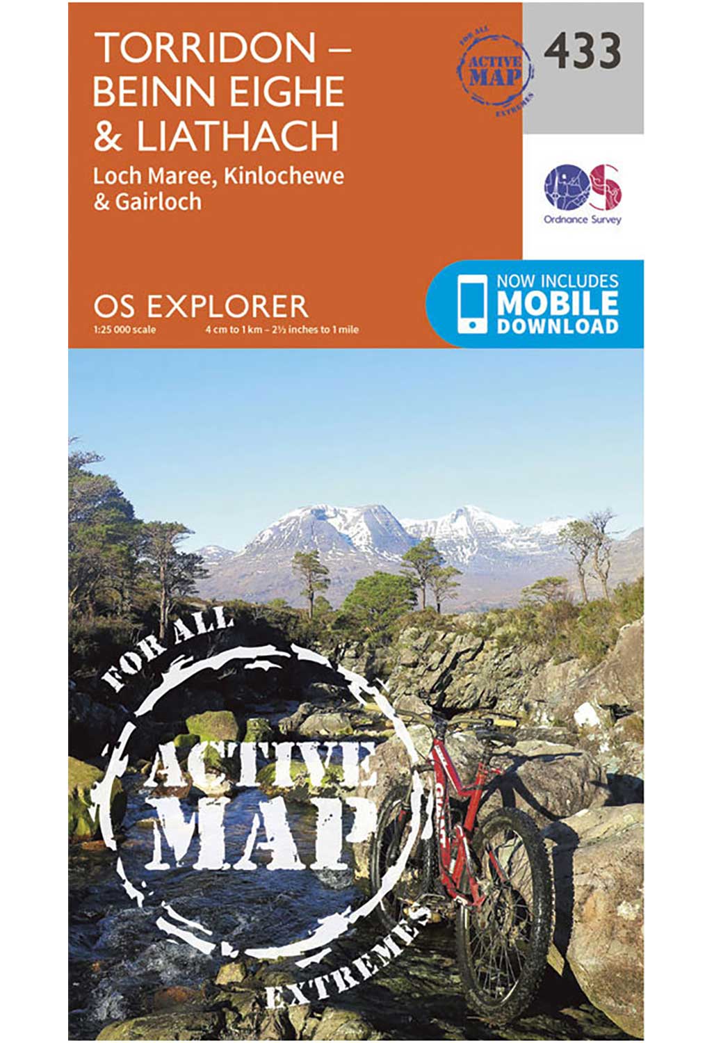 Ordnance Survey Torridon - Beinn Eighe & Liathach - OS Explorer Active 433 Map 0