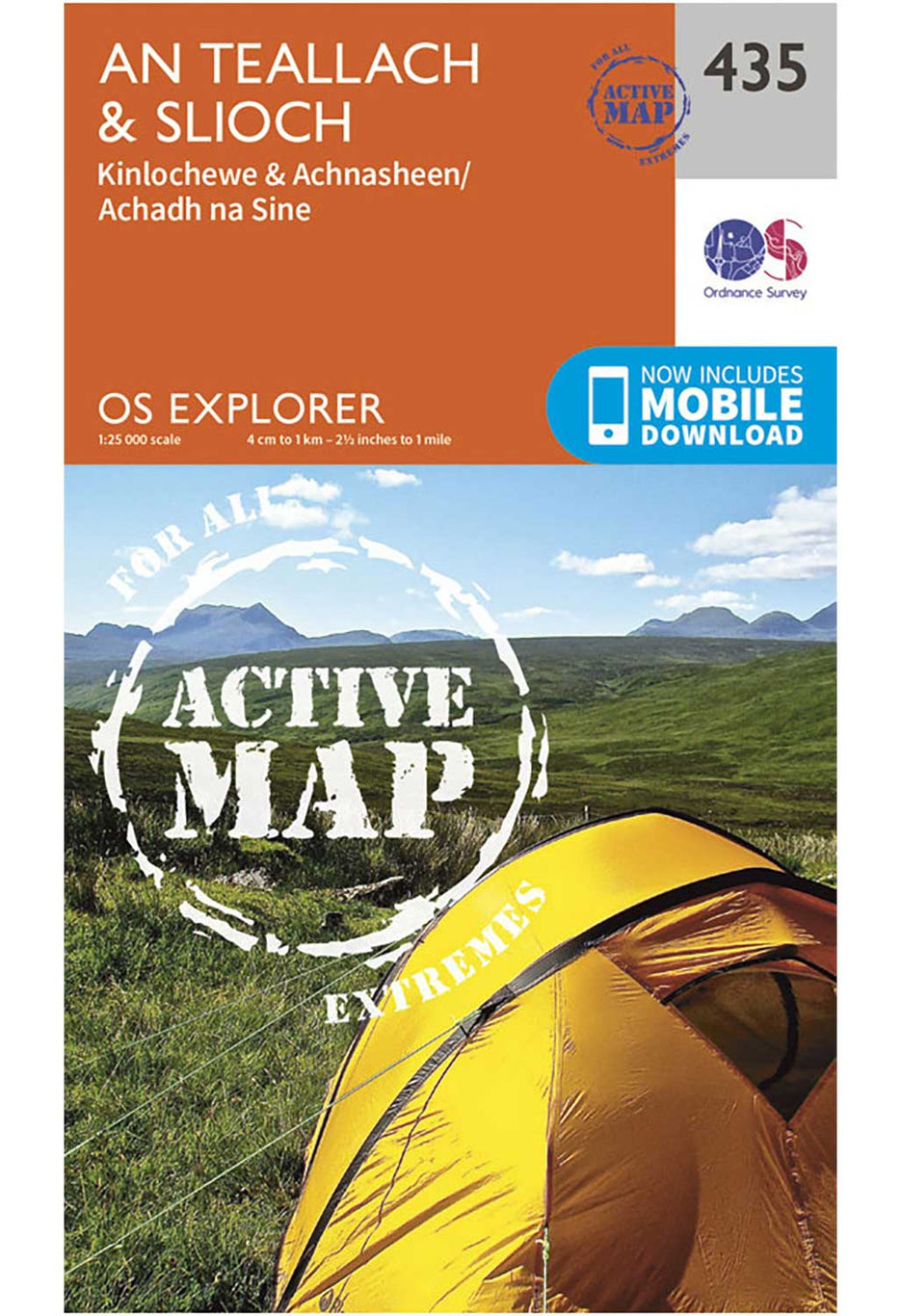 Ordnance Survey An Teallach & Slioch - OS Explorer Active 435 Map 0