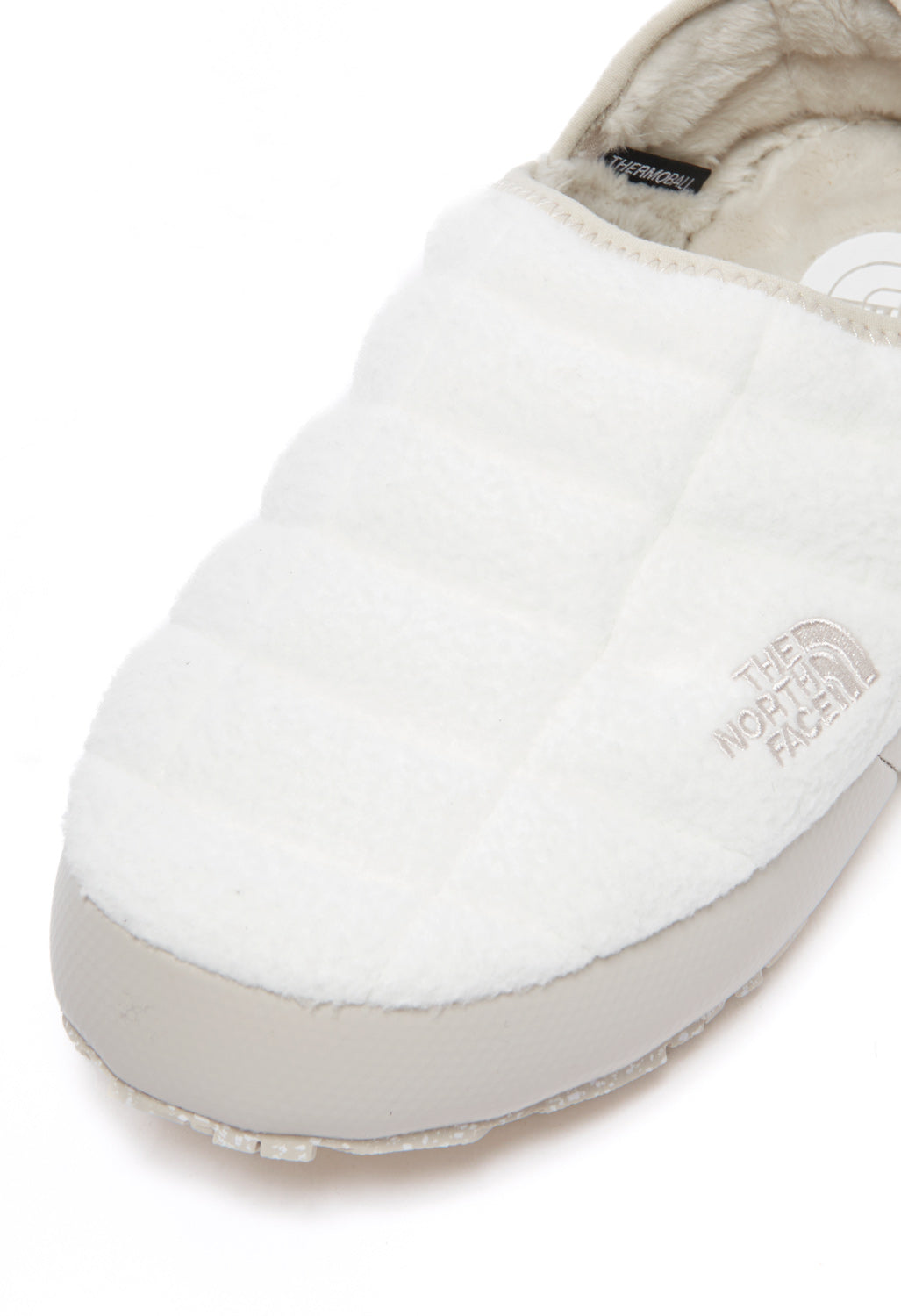 The North Face Women's ThermoBall V Denali Traction Mules - Gardenia White/Silver Grey
