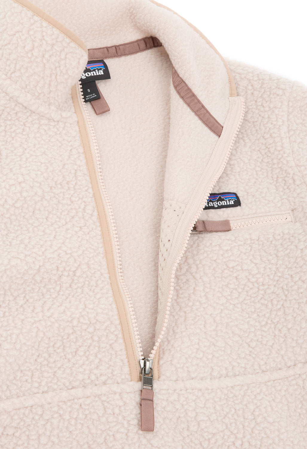 Patagonia Retro Pile Marsupial Women s Fleece Jacket Shroom Taupe