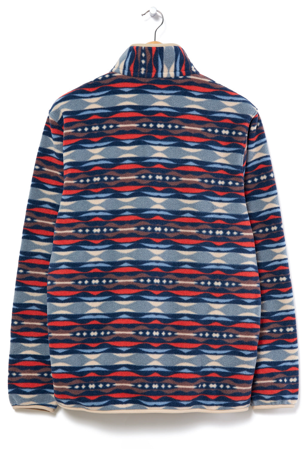 Patagonia Synchilla Snap-T Men's Pullover - Sumac Red/Coast Highway Print