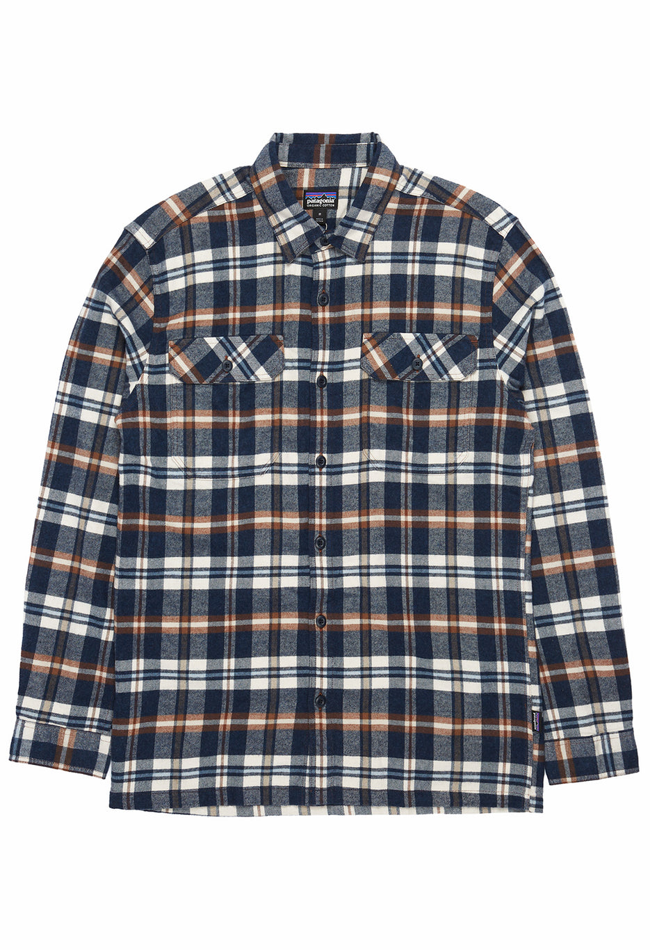 Patagonia Men's Organic Long Sleeve Flannel Shirt - Brisk/Dolomite Blue