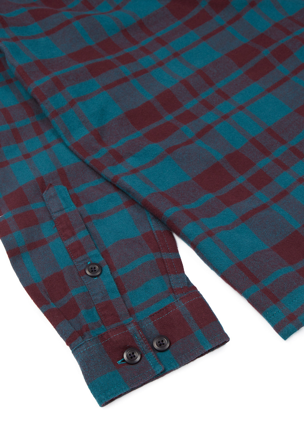 Patagonia Men's Organic Cotton MW Fjord Flannel  L/S Shirt - Ice Caps: Belay Blue