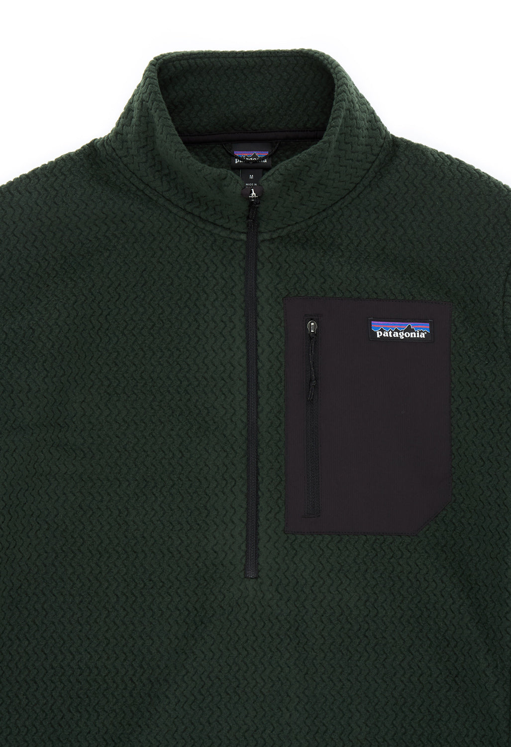 Patagonia Men's R1 Air Zip Neck - Old Growth Green