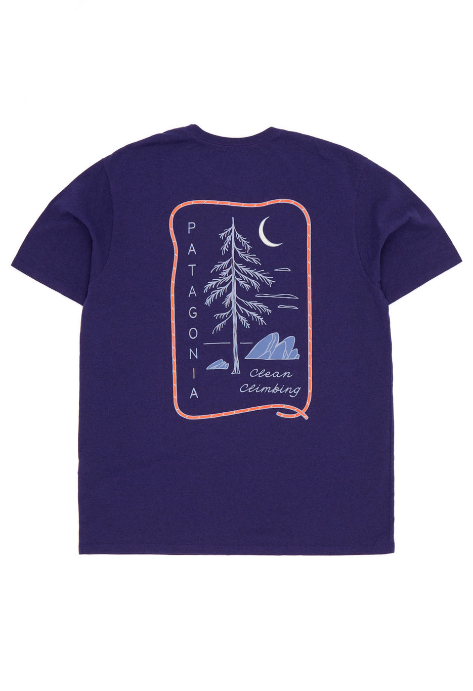 Patagonia Men's Clean Climb Roots Responsibili-Tee - Plummet Purple